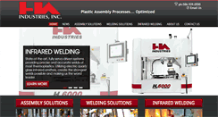 Desktop Screenshot of ha-industries.com